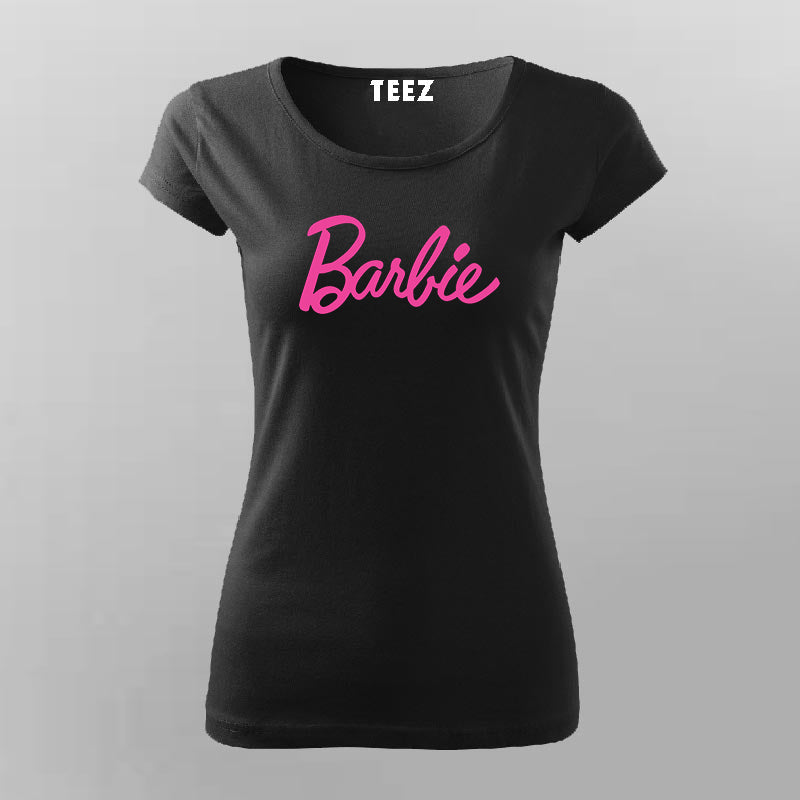 Kalivira Barbie Shirt, Barbie Outfit, Barbie Logo T Shirt, Barbie Women T Shirt | Black XL