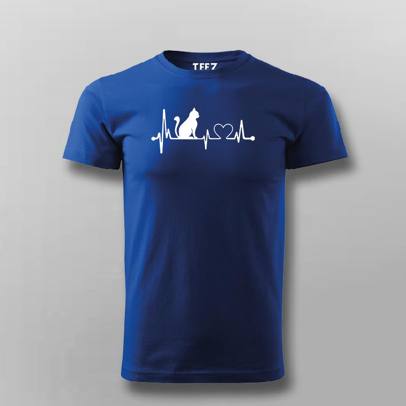 cat heartbeat t shirt