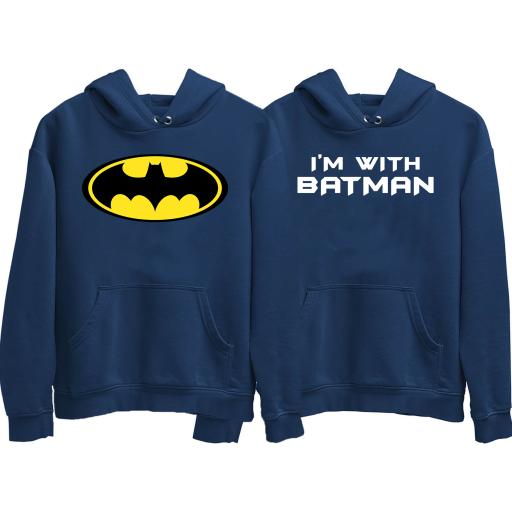 Customized Couple Hoodies I'm Her Batman – Great Gifts For Couple