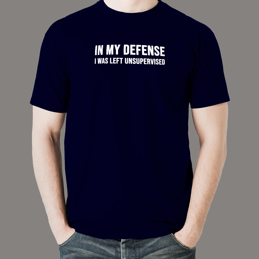 in my defence t shirt