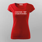 Alias Please="sudo" Funny Programming T-Shirt For Women