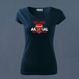 Fan-Made Arsenal T-Shirt for Women | Gunners Fan Gear