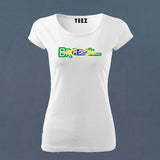 Brazil fan made T-Shirt for Women