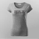 Alias Please="sudo" Funny Programming T-Shirt For Women