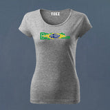 Brazil fan made T-Shirt for Women