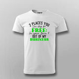 Stay in Your Lane: Free Lodging Humor Tee