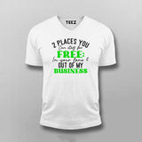 Stay in Your Lane: Free Lodging Humor Tee