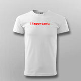 !Important CSS Coding Men's T-Shirt - Style Rules Override