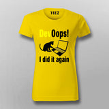 DevOops I Did Again Funny Programming T-Shirt For Women