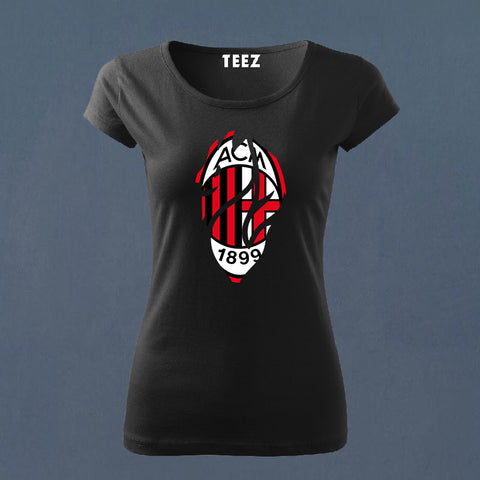 AC Milan fan made T-Shirt for Women