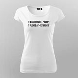 Alias Please="sudo" Funny Programming T-Shirt For Women