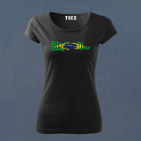 Brazil fan made T-Shirt for Women