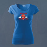 Fan-Made Arsenal T-Shirt for Women | Gunners Fan Gear