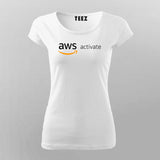 AWS Activate Women Tee - Power Your Cloud Journey by Teez