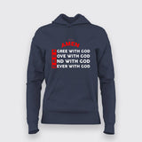 Amen Hoodie for Women - Faith-Inspired Style