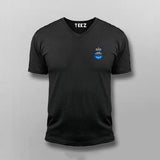 AzureArchitectBlackVNeckTShirtForMen