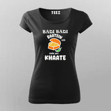 BADIBADIBlackHalfSleeveTShirtForWomen