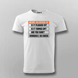 Funny TechSupport Tee - Before You Bother Me IT Wear by Teez