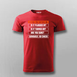 Funny TechSupport Tee - Before You Bother Me IT Wear by Teez