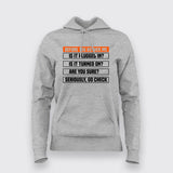 Before You Bother Me - TechSupport IT Humor Women's Hoodie