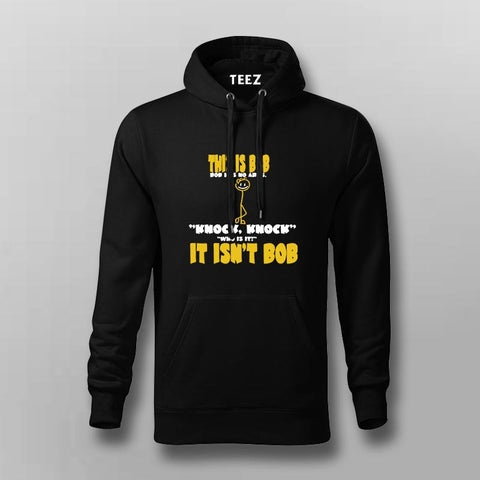 "This Is Bob" Funny Hoodie For Men – Quirky Stick Figure Humor