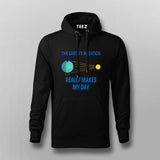 Funny Science Hoodie for Men - The Earth's Rotation Humor Tee