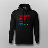 I'm Silently Judging Your Code T-Shirt For Men - Funny Programmer