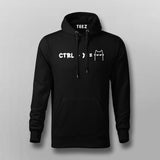 "Ctrl + X = Shortcat" Funny Men's Hoodie for Cat Lovers