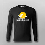 You Are Offline" T-Shirt  For Men – Classic No Internet Fun