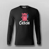 Funny Chemistry Cat T-Shirt For Men | Cation Science