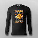 Saturn Undefeated Solar System Hula Hoop Champ T-Shirt For Men