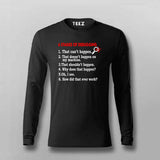 6 Stages of Debugging T-Shirt For Men – Funny Programmer