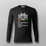 mumbaikar Black full Sleeve T Shirt For Men