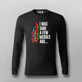 I Was Sane a Few Merges Ago T-Shirt For Men – Funny Developer