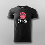 Funny Chemistry Cat T-Shirt For Men | Cation Science