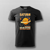 Saturn Undefeated Solar System Hula Hoop Champ T-Shirt For Men