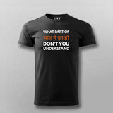 "Bhaad Mein Jao" T-Shirt For Men - Bold and Funny