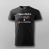 Google & Stack Overflow T-Shirt For Men - Funny Coder