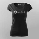 Jane Street Logo T-Shirt For Women – Minimalist Design