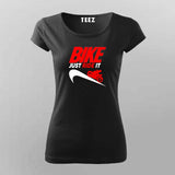 Bike Ride T-Shirt For Women - Speed & Adventure for Riders