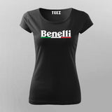 Benelli T-Shirt for Women - Iconic Motorcycle Style