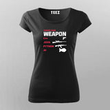 Choose Your Weapon Funny Programmer T-Shirt For Women