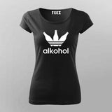 Alkohol T-Shirt for Women – Fun Beer Lover Tee Online India