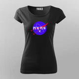 Pew Pew Space T-Shirt for Women - Fun Cosmic Style