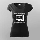 Master of Purrgramming T-Shirt For Women - For Cat-Loving Coders