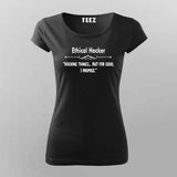 Ethical Hacker T-Shirt For Women – Cybersecurity & Tech Enthusiast Tee