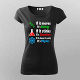 Biology Chemistry Physics T-Shirt For Women - Science Lover Tee