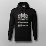 Mumbaikar black hoodie for men