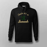 Smile It’s a Sunnah Hoodie for Men - Celebrate Faith with Style