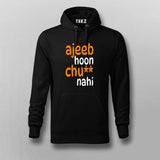 ajeeb hoon black hoodie for men 